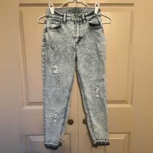 Justice High Rise Light Blue Jeans